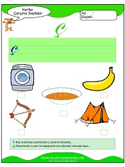 Ç Sesi Çalışma Sayfaları